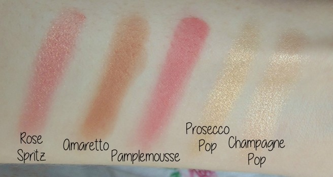 becca face swatches